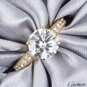 Cartier Solitaire 1895 Diamond Ring 2.02ct D/VS1